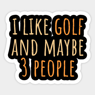 funny golf Sticker